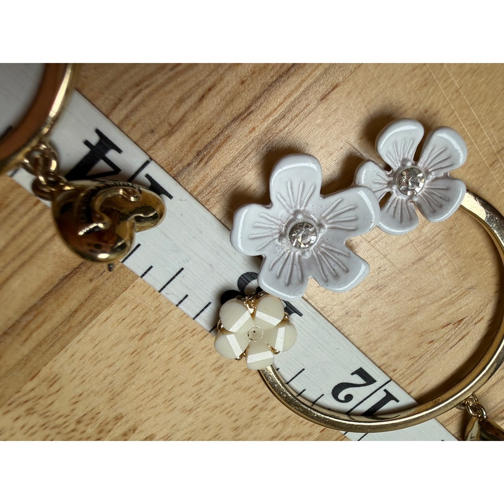 Floral Y2K Coquette Cottagecore Hoop Earrings from Juicy Couture - Picture 8 of 9